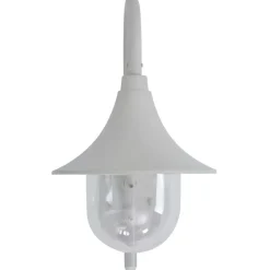 vidaXL Applique murale de jardin E27 120 cm Aluminium Blanc