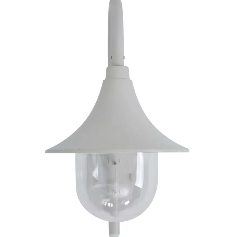 vidaXL Applique murale de jardin E27 120 cm Aluminium Blanc