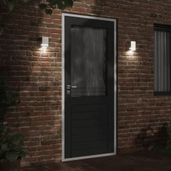 vidaXL Applique murale d'extérieur argenté acier inoxydable