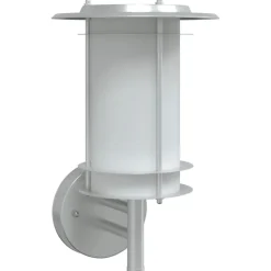 vidaXL Applique murale d'extérieur argenté acier inoxydable