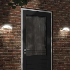 vidaXL Applique murale LED d'extérieur avec capteurs blanc