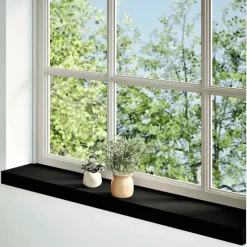 vidaXL Appuis de fenêtre 2 pcs marron foncé bois de chêne massif