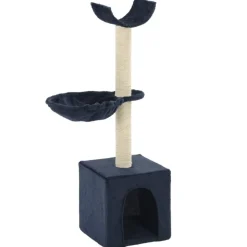 vidaXL Arbre à chat avec griffoirs en sisal 105 cm Bleu