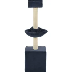 vidaXL Arbre à chat avec griffoirs en sisal 105 cm Bleu