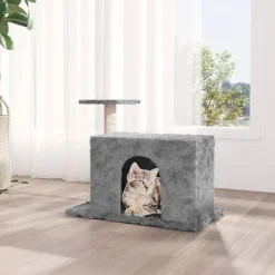 vidaXL Arbre à chat avec griffoir en sisal Gris clair 51 cm