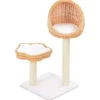vidaXL Arbre à chat avec griffoir en sisal Naturel Bois de saule