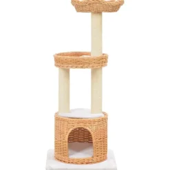 vidaXL Arbre à chat avec griffoir en sisal Naturel Bois de saule