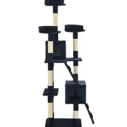vidaXL Arbre à chat avec griffoirs en sisal 170 cm Bleu