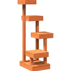 vidaXL Arbre à chat cire marron 45,5x49x103 cm bois de pin massif