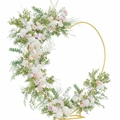 vidaXL Arche de mariage Doré 195 x 35 x 211 cm Acier
