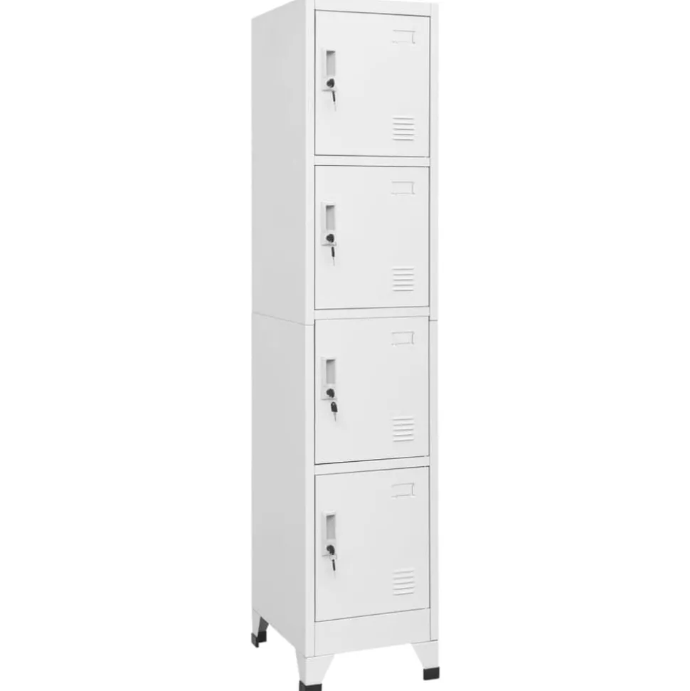 vidaXL Armoire à casier avec 4 compartiments 38x45x180 cm