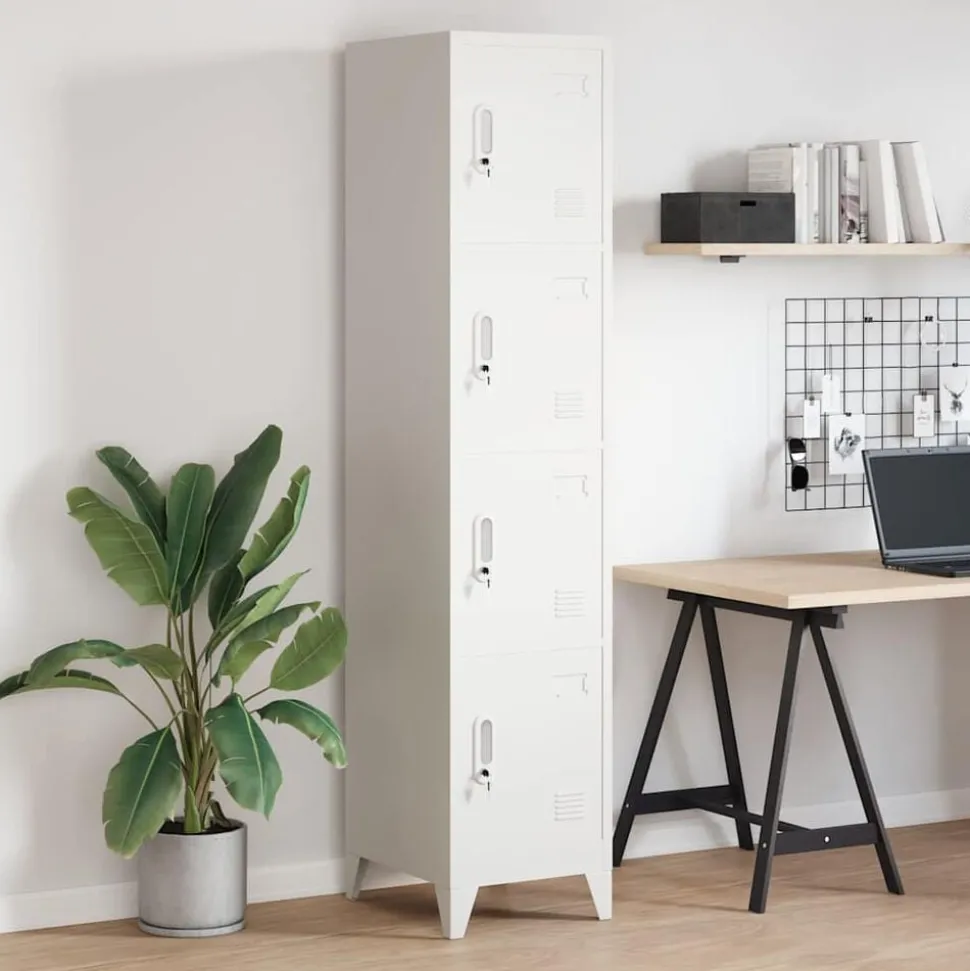 vidaXL Armoire à casier avec 4 compartiments 38x45x180 cm