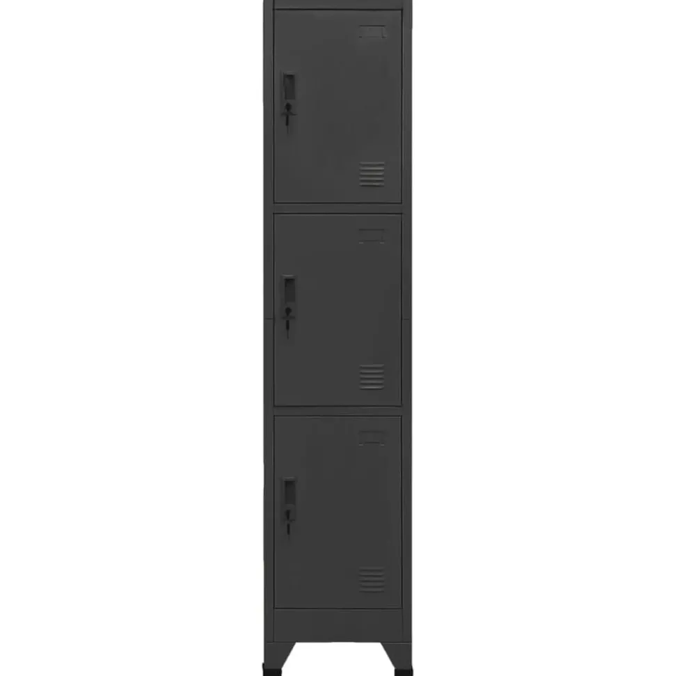 vidaXL Armoire à casiers Anthracite 38x45x180 cm Acier