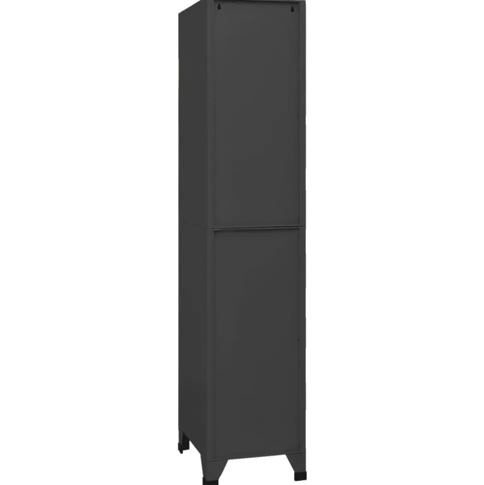 vidaXL Armoire à casiers Anthracite 38x45x180 cm Acier