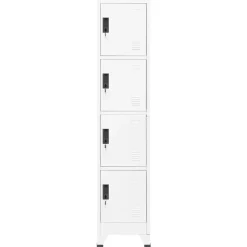 vidaXL Armoire à casiers Blanc 38x45x180 cm Acier