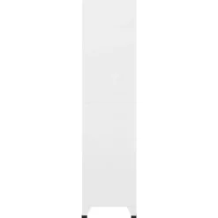vidaXL Armoire à casiers Blanc 90x45x180 cm Acier