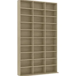 vidaXL Armoire à CD Chêne sonoma 102x23x177,5 cm Bois d'ingénierie