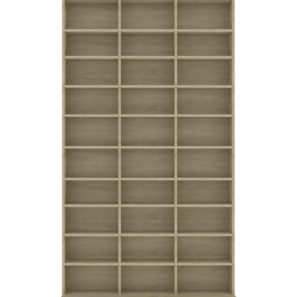 vidaXL Armoire à CD Chêne sonoma 102x23x177,5 cm Bois d'ingénierie