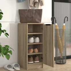 vidaXL Armoire à chaussures Chêne Sonoma 30x35x70 cm Bois d'ingénierie