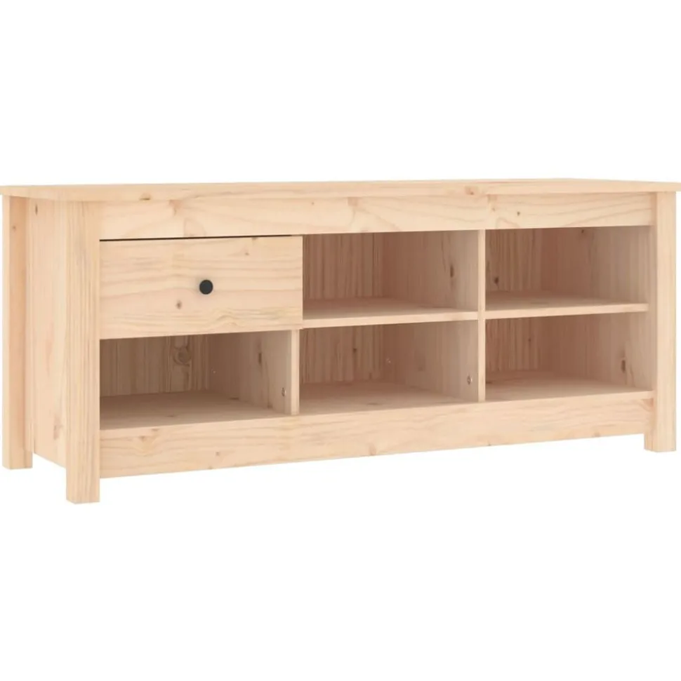 vidaXL Armoire à chaussures 110x38x45,5 cm Bois de pin massif