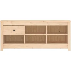 vidaXL Armoire à chaussures 110x38x45,5 cm Bois de pin massif