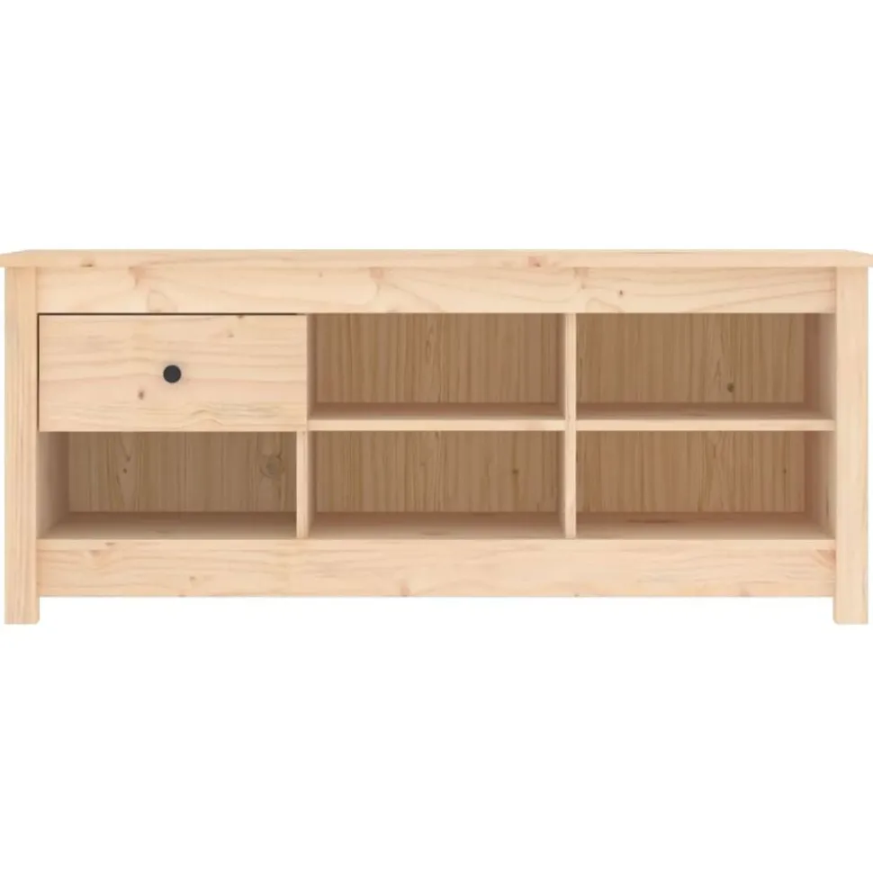 vidaXL Armoire à chaussures 110x38x45,5 cm Bois de pin massif