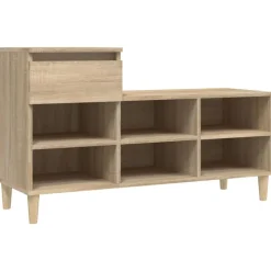 vidaXL Armoire à chaussures Chêne sonoma 102x36x60cm Bois d'ingénierie