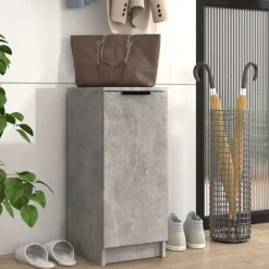 vidaXL Armoire à chaussures Gris béton 30x35x70 cm Bois d'ingénierie