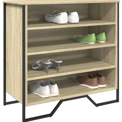 vidaXL Armoire à chaussures chêne sonoma 80x38x78 cm bois d'ingénierie