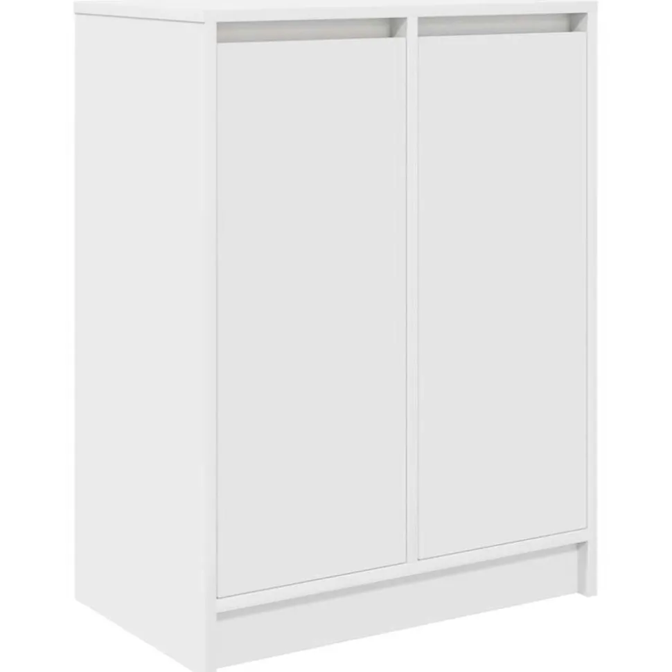 vidaXL Armoire à chaussures blanc 57x34x76 cm bois d'ingénierie