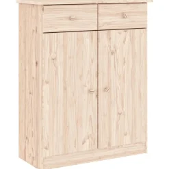 vidaXL Armoire à chaussures ALTA 77x35x96 cm bois massif de pin
