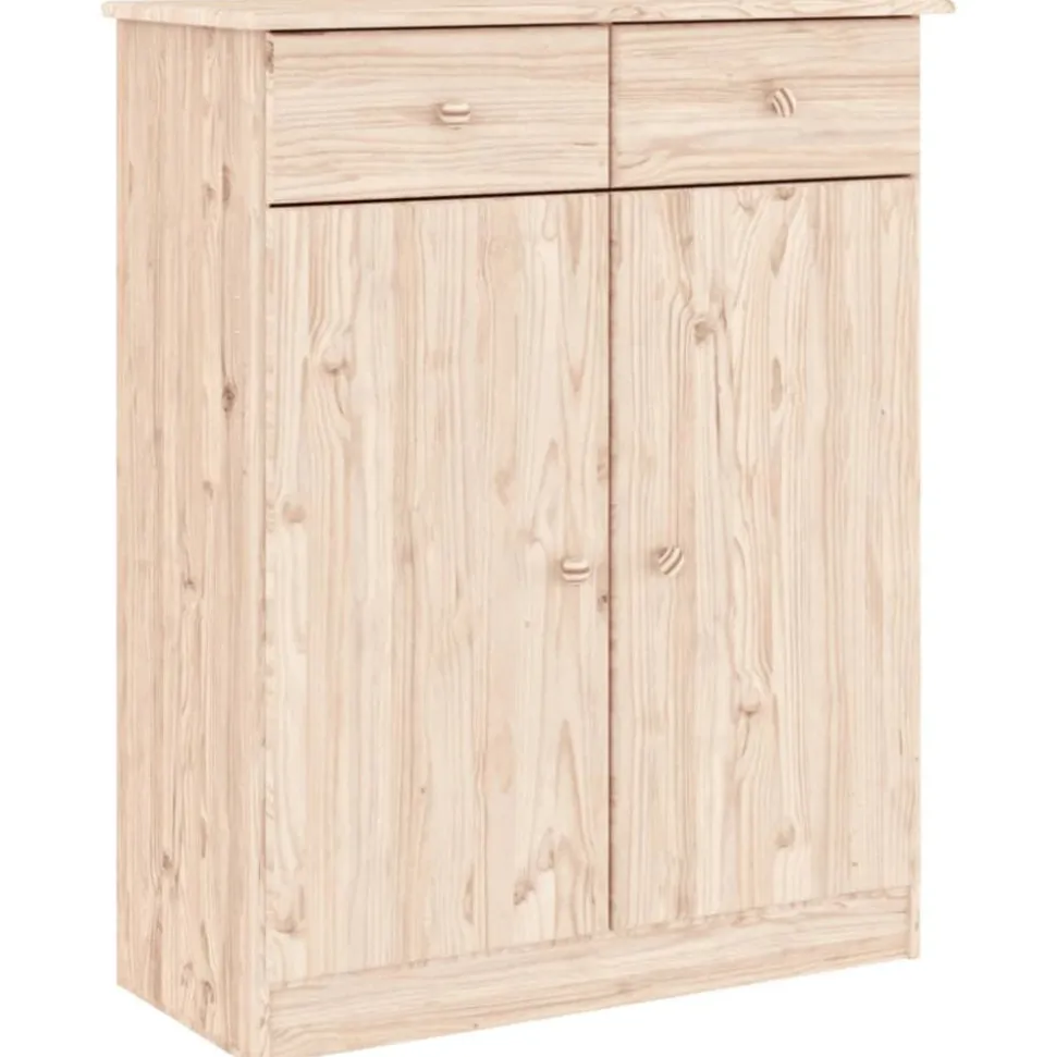 vidaXL Armoire à chaussures ALTA 77x35x96 cm bois massif de pin