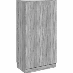 vidaXL Armoire à chaussures Sonoma gris 55x35x108 cm Bois d'ingénierie