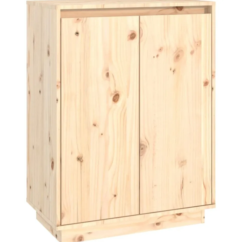 vidaXL Armoire à chaussures 60x35x80 cm Bois de pin massif