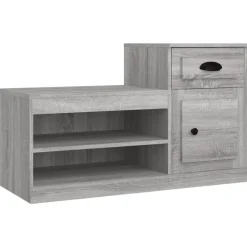 vidaXL Armoire à chaussures sonoma gris 100x42x60 cm bois d'ingénierie