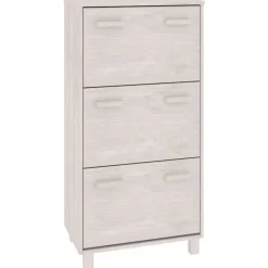 vidaXL Armoire à chaussures HAMAR Blanc 59,5x35x117 cm Bois de pin