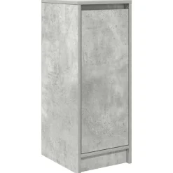 vidaXL Armoire à chaussures gris béton 29,5x34x76 cm bois d'ingénierie