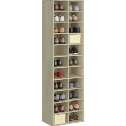vidaXL Armoire à chaussures chêne sonoma 54x34x183cm bois d'ingénierie