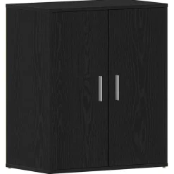 vidaXL Armoire à chaussures Noir 60x35x70 cm Bois d’ingénierie