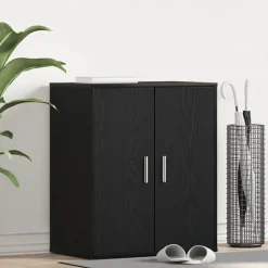 vidaXL Armoire à chaussures Noir 60x35x70 cm Bois d’ingénierie