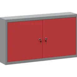vidaXL Armoire à outils avec étagère Rouge et Gris 50 x 20 x 55 cm