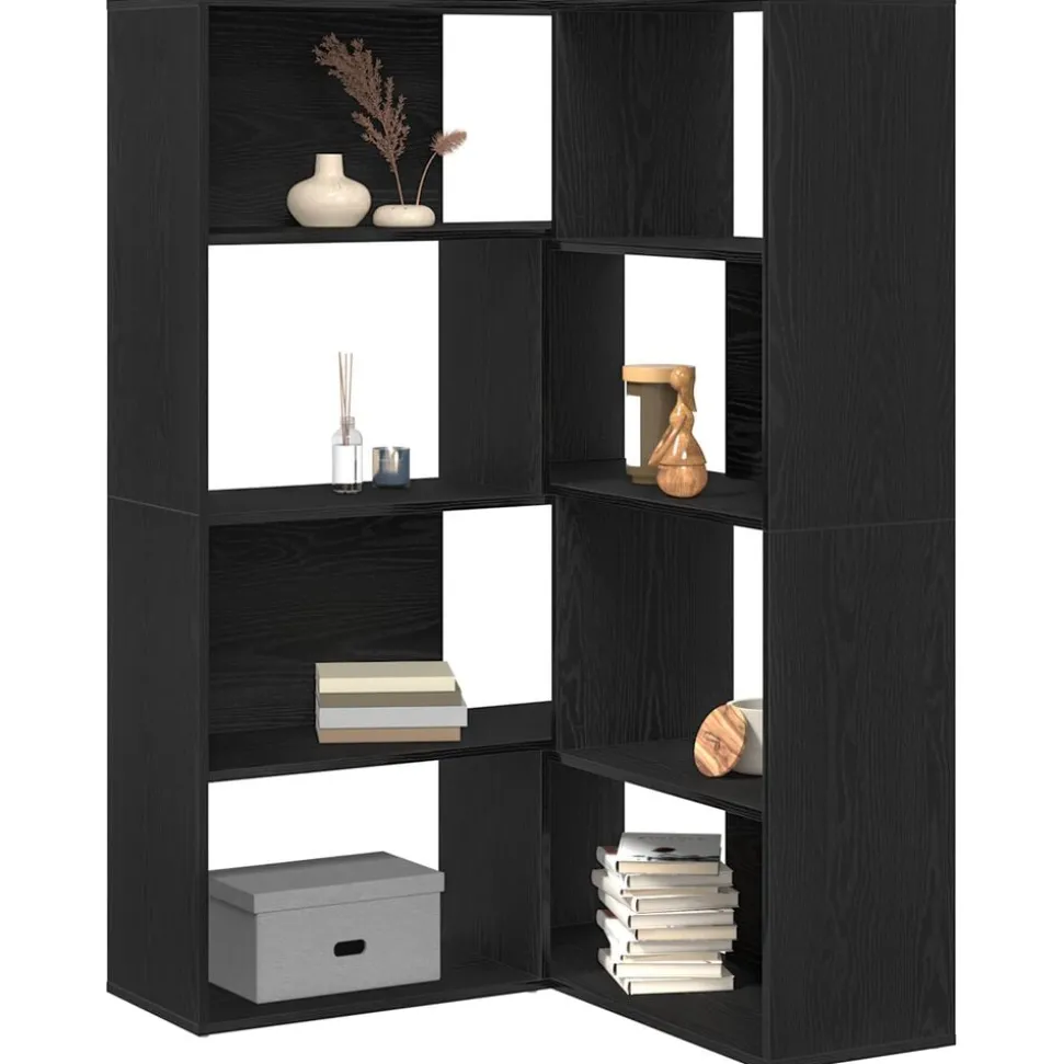 vidaXL Armoire 2 pcs Chêne noir 85 x 85 x 140 cm Bois d'ingénierie