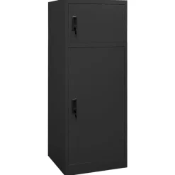 vidaXL Armoire à selles Anthracite 53x53x140 cm Acier