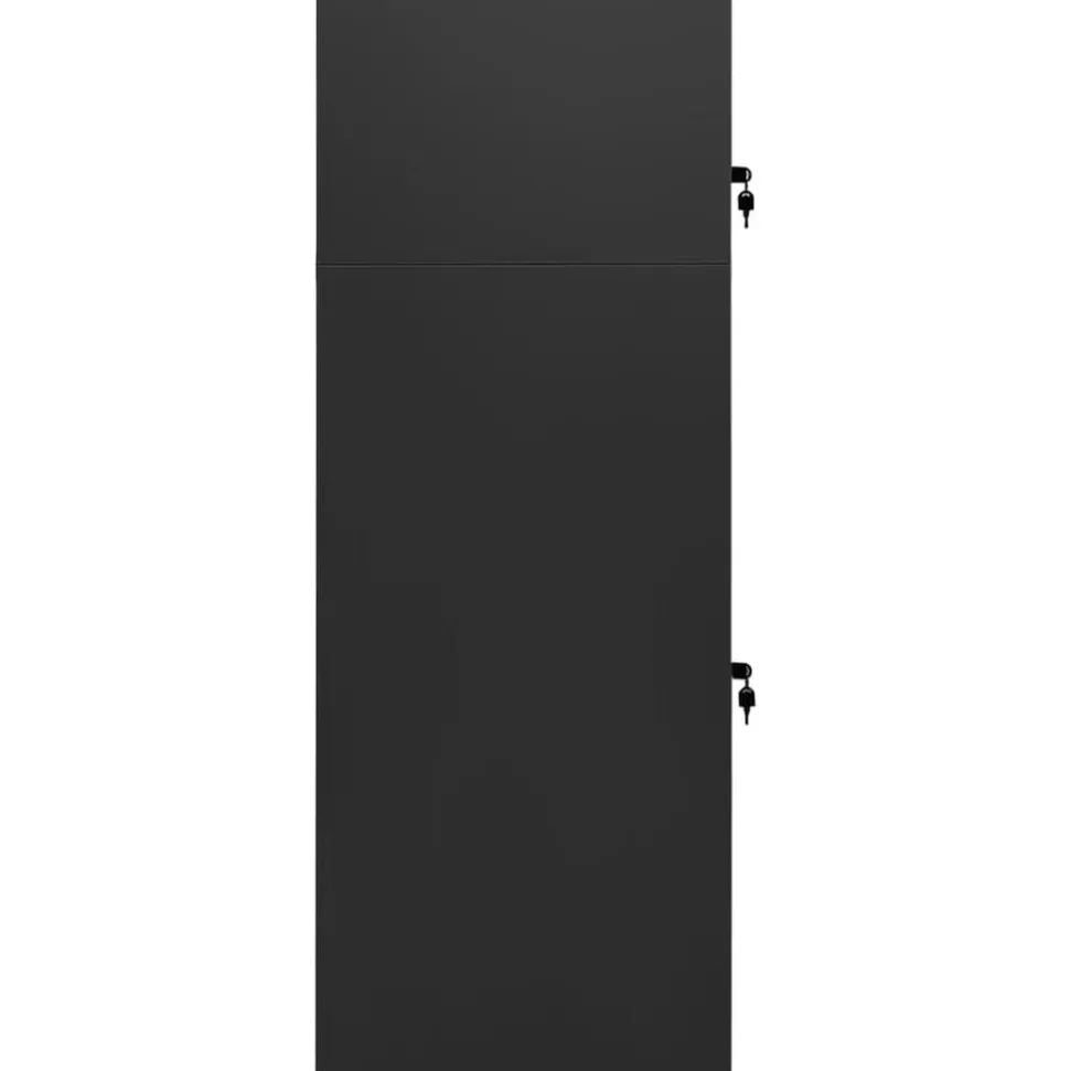 vidaXL Armoire à selles Anthracite 53x53x140 cm Acier