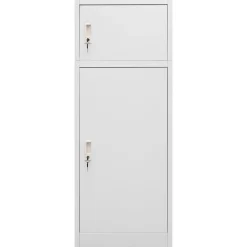vidaXL Armoire à selles Gris clair 53x53x140 cm Acier