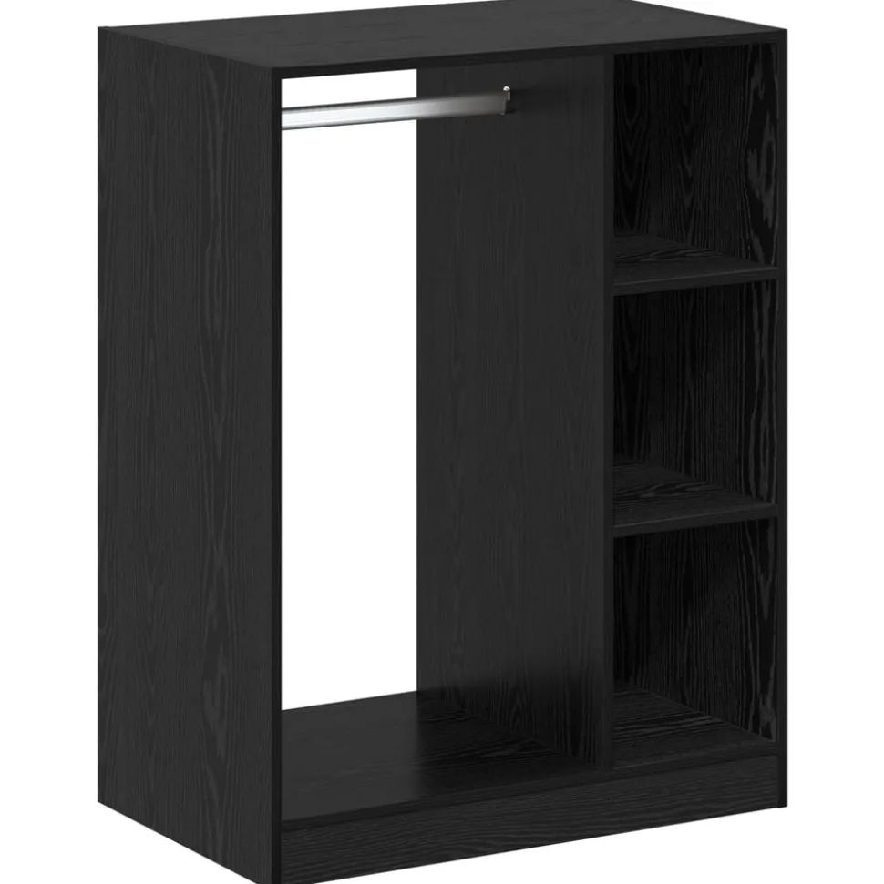 vidaXL Armoire avec étagère avec stockage Chêne noir 77 x 48 x 102 cm
