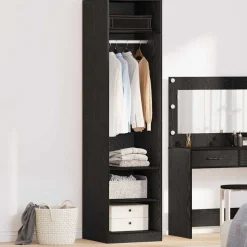vidaXL Armoire Chêne noir 50 x 50 x 200 cm Bois d'ingénierie