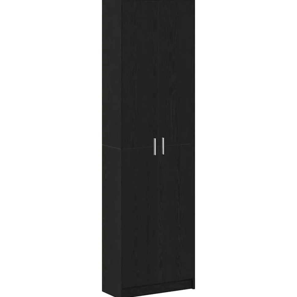 vidaXL Armoire Chêne noir 55 x 25 x 189 cm Bois d'ingénierie