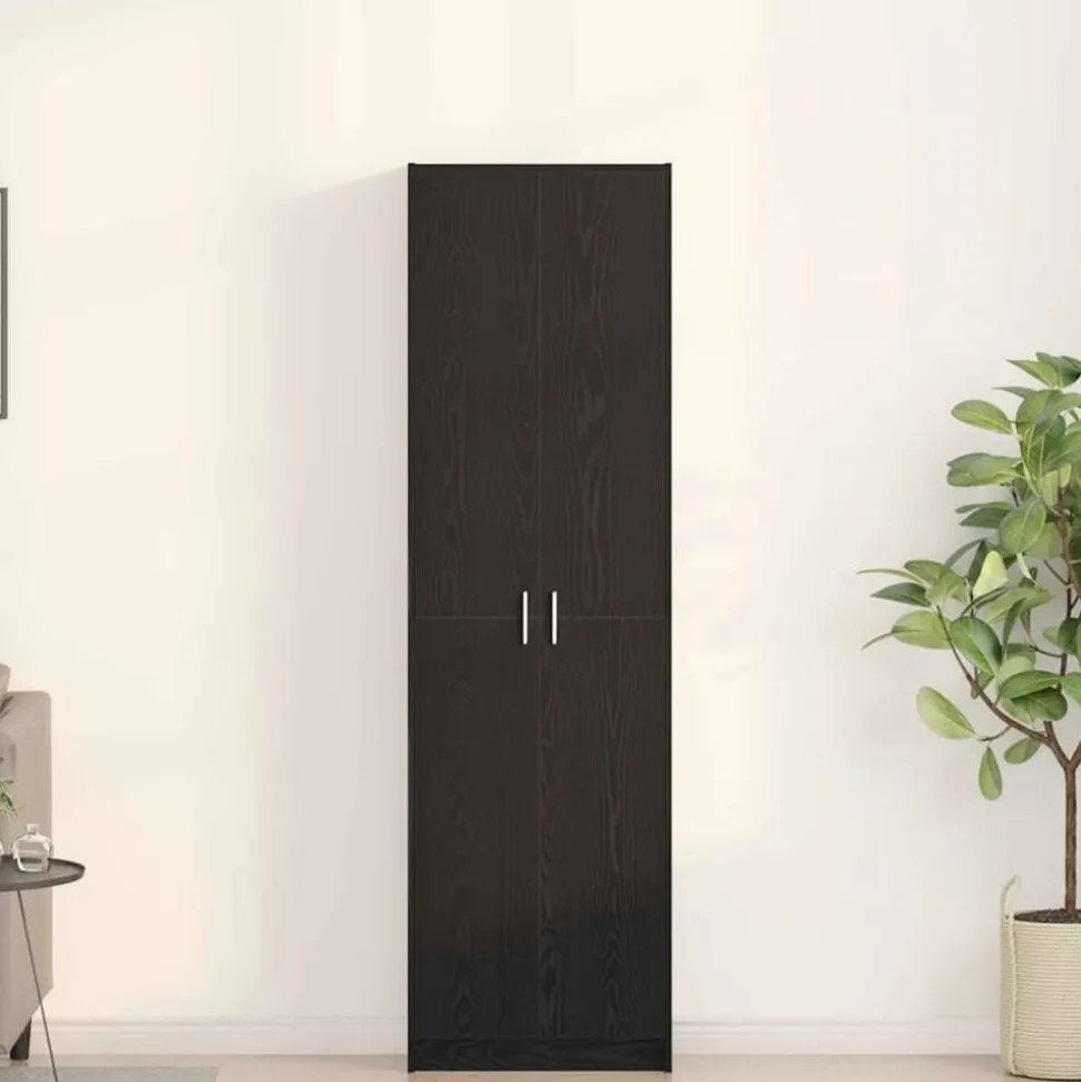 vidaXL Armoire Chêne noir 55 x 25 x 189 cm Bois d'ingénierie