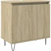 vidaXL Armoire de bain chêne sonoma 58x33x60 cm bois d'ingénierie